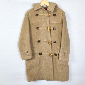 Vintage Loden Boutique Wool Hooded Coat